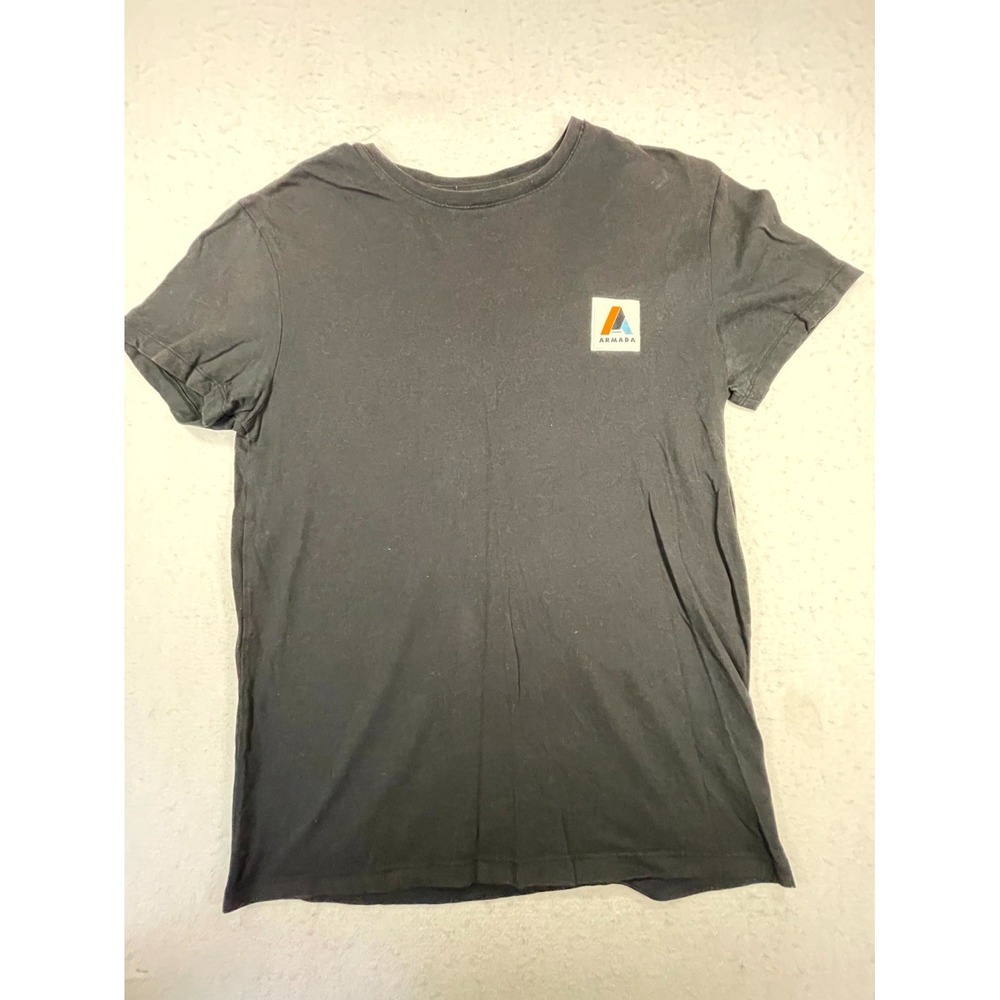 Armada T Shirt Mens Black‎ Chest Logo Cotton Crew Neck Short Sleeve Streetwear